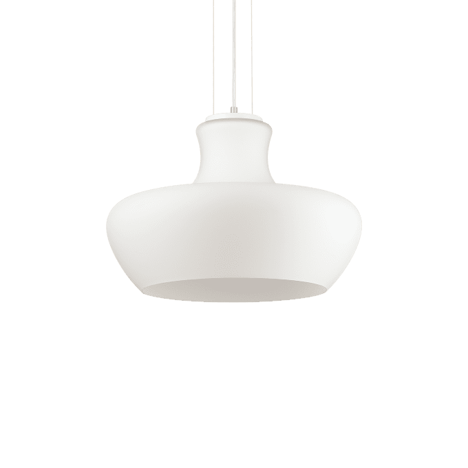 Lámpara colgante de Vidrio Soplado y color Blanco
