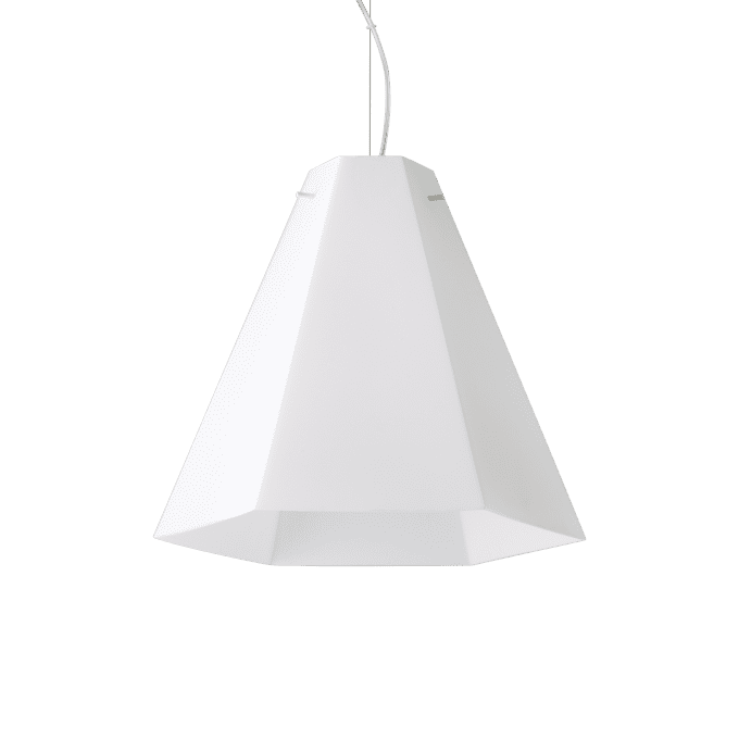 Lámpara colgante de Vidrio Soplado y color Blanco