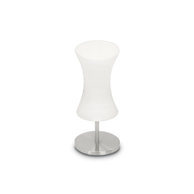 Lámpara de sobremesa de Vidrio Soplado y color Blanco