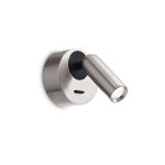 Aplique de pared BEAN ROUND AP NICKEL de Ideal Lux