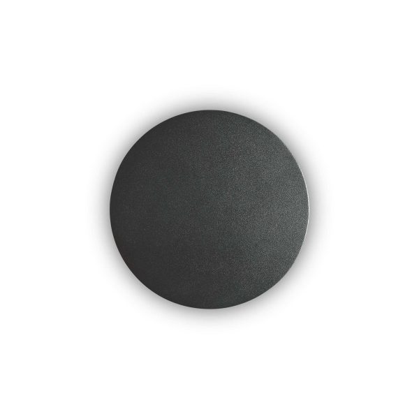 Aplique de pared COVER AP D15 ROUND NERO de Ideal Lux