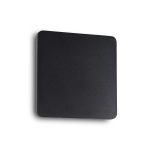 Aplique de pared COVER AP D20 SQUARE NERO de Ideal Lux