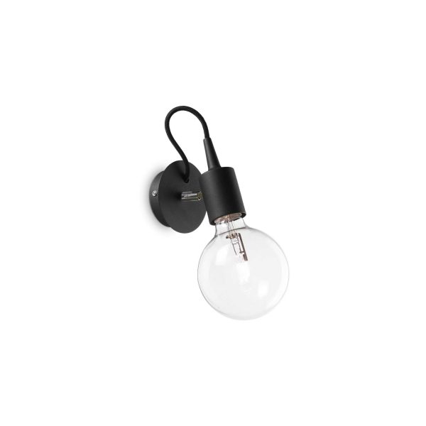 Aplique de pared EDISON AP1 NERO de Ideal Lux