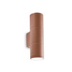 Aplique de pared GUN AP2 SMALL COFFEE de Ideal Lux