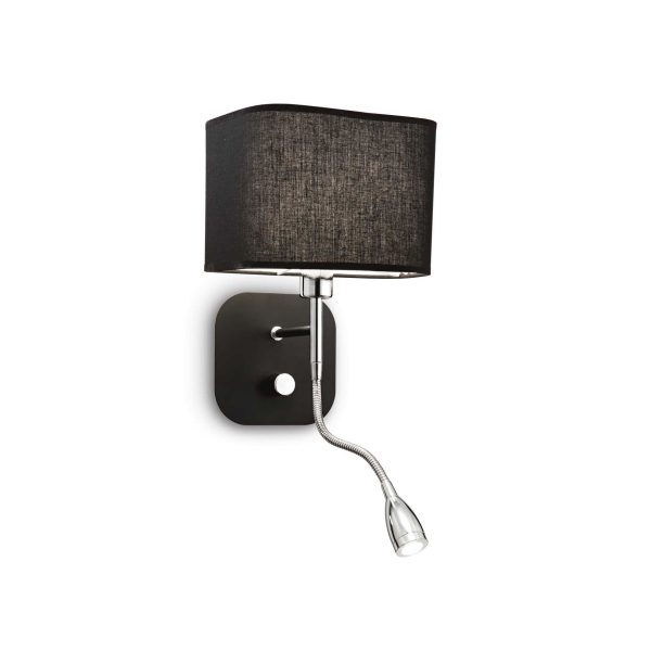 Aplique de pared HOLIDAY AP2 NERO de Ideal Lux