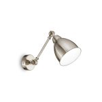 Aplique de pared NEWTON AP1 NICKEL de Ideal Lux