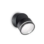 Aplique de pared OMEGA AP ROUND NERO 4000K de Ideal Lux