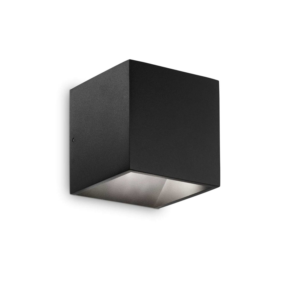 Aplique de pared RUBIK AP1 D10 NERO 3000K de Ideal Lux