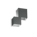 Aplique de pared RUBIK AP2 ANTRACITE 4000K de Ideal Lux