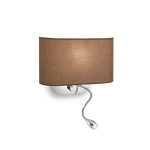 Aplique de pared SHERATON AP2 MARRONE de Ideal Lux