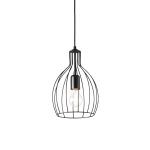 Lámpara colgante AMPOLLA-2 SP1 NERO de Ideal Lux