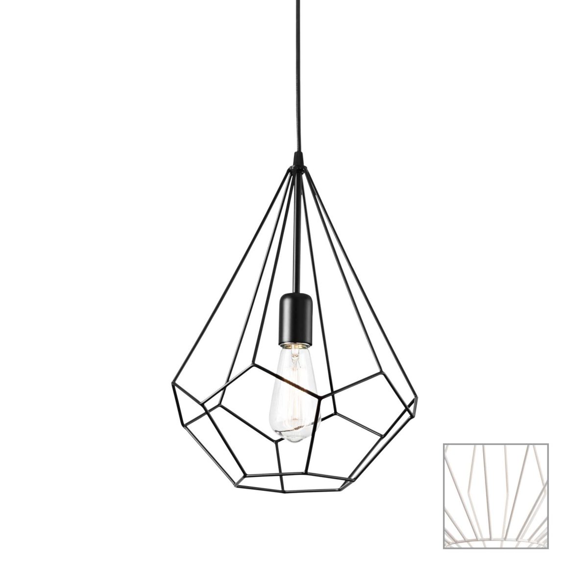 Lámpara colgante AMPOLLA-3 SP1 BIANCO de Ideal Lux