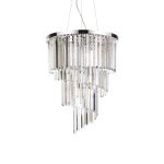 Lámpara colgante CARLTON SP12 CROMO de Ideal Lux