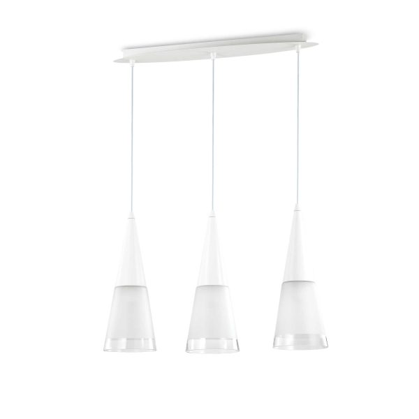 Lámpara colgante CONO SP3 BIANCO de Ideal Lux