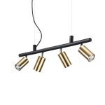 Lámpara colgante DYNAMITE SP4 OTTONE SATINATO de Ideal Lux