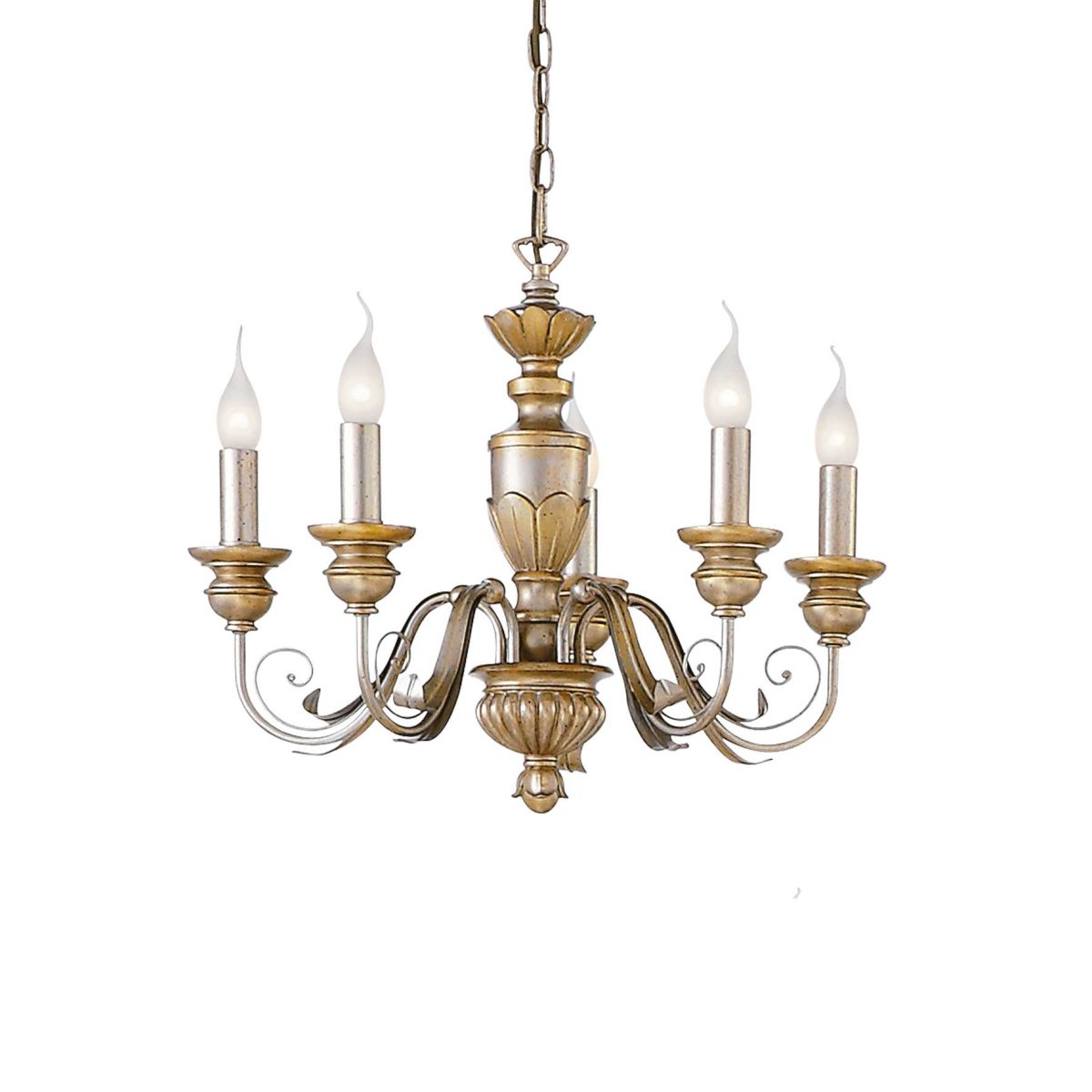 Lámpara colgante FIRENZE SP5 ORO ANTICO de Ideal Lux