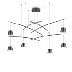 Lámpara colgante FISH SP6 NERO de Ideal Lux