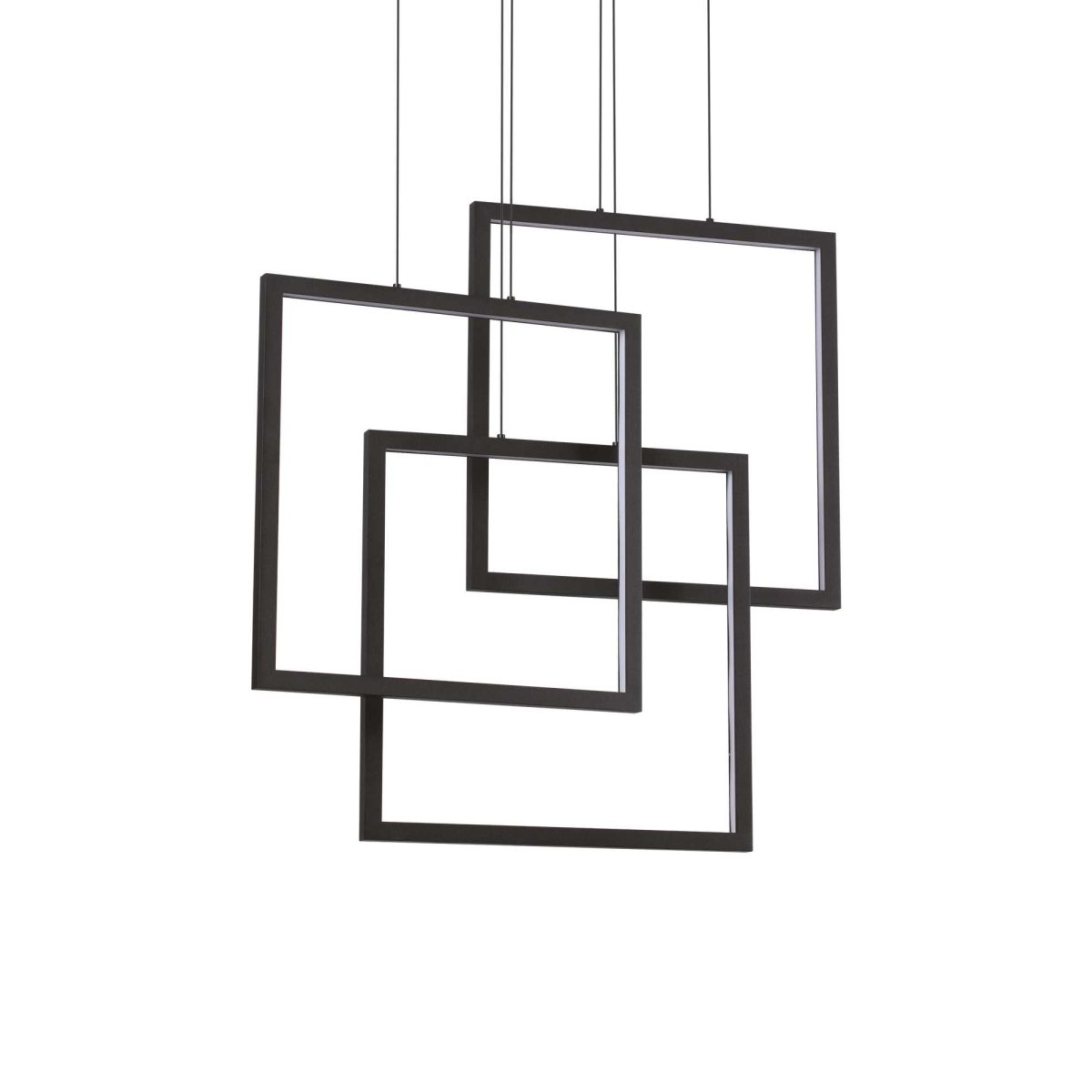 Lámpara colgante FRAME SP QUADRATO NERO de Ideal Lux