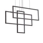 Lámpara colgante FRAME SP RETTANGOLO NERO de Ideal Lux