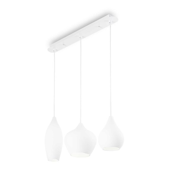 Lámpara colgante SOFT SP3 BIANCO de Ideal Lux