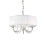 Lámpara colgante SWAN SP3 BIANCO de Ideal Lux