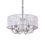 Lámpara colgante SWAN SP6 ARGENTO de Ideal Lux