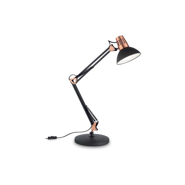 Lámpara de mesa WALLY TL1 NERO RAME de Ideal Lux