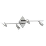 Plafón de techo ALFA PL4 NICKEL de Ideal Lux