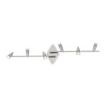 Plafón de techo ALFA PL6 NICKEL de Ideal Lux