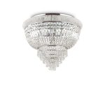 Plafón de techo DUBAI PL6 CROMO de Ideal Lux