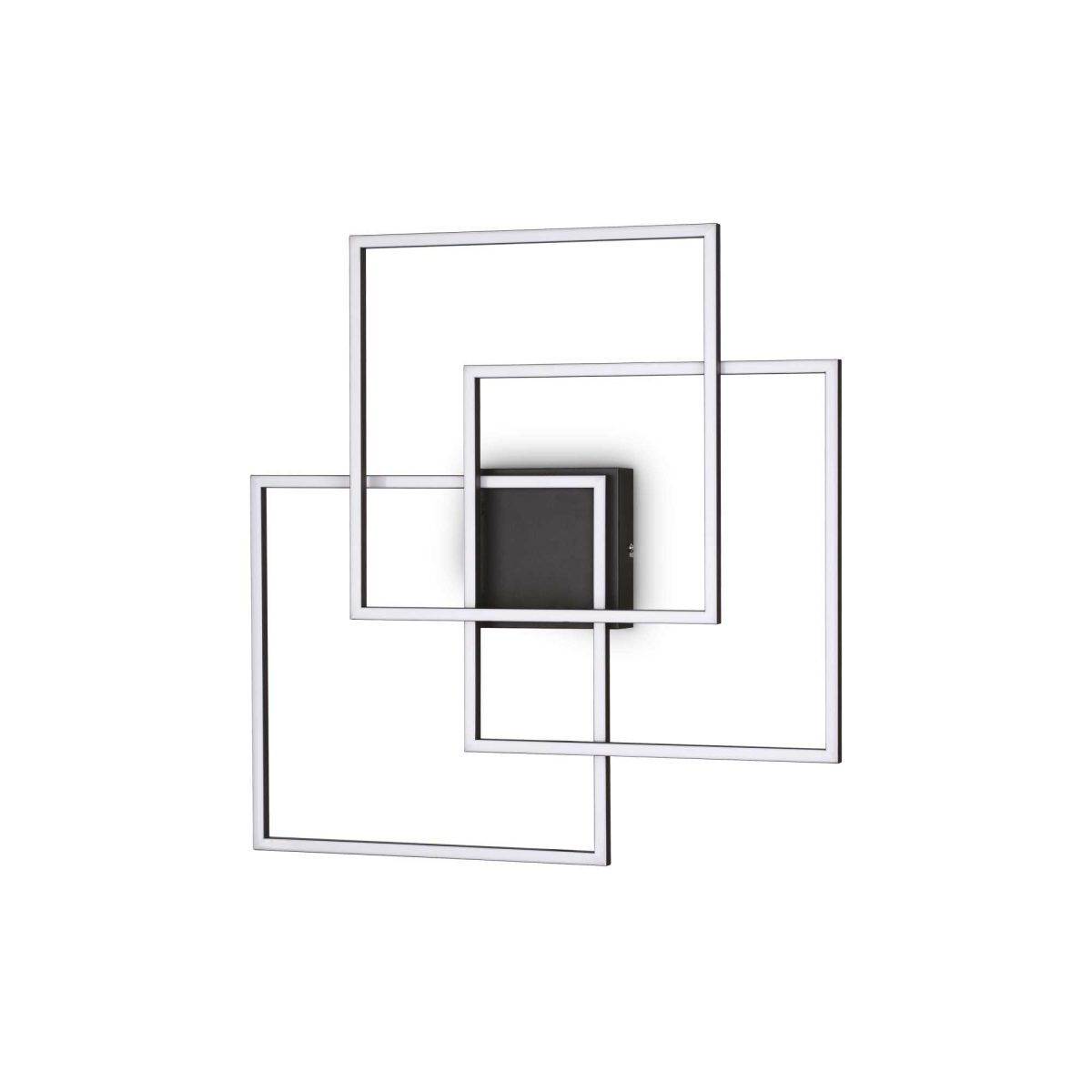 Plafón de techo FRAME PL QUADRATO NERO de Ideal Lux