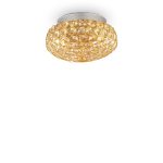 Plafón de techo KING PL3 ORO de Ideal Lux