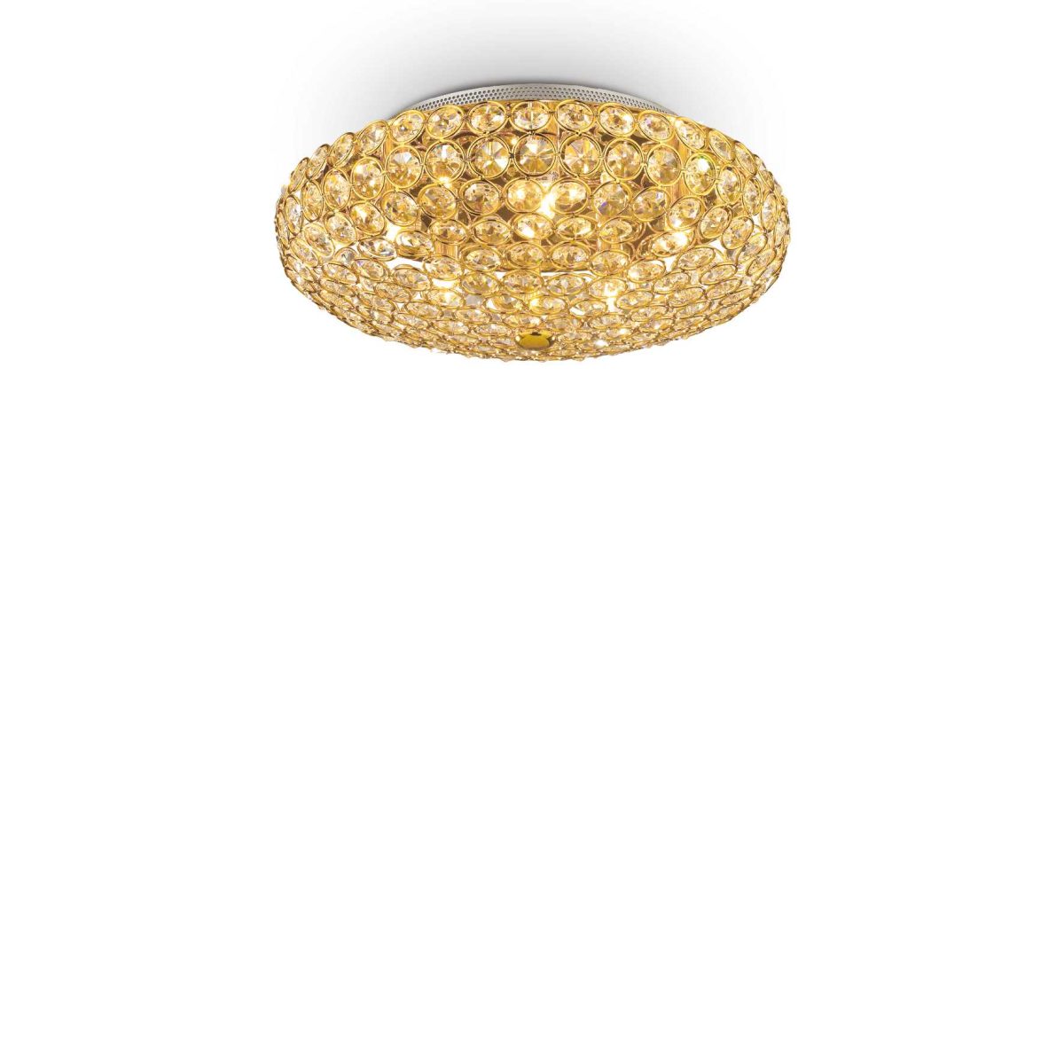 Plafón de techo KING PL5 ORO de Ideal Lux