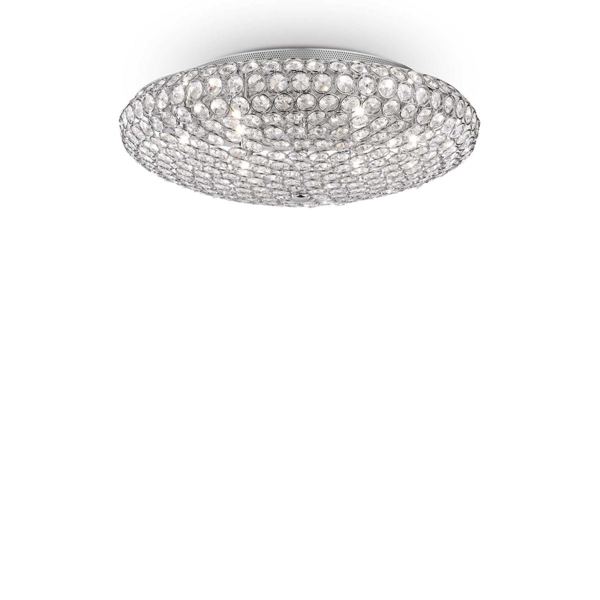 Plafón de techo KING PL9 CROMO de Ideal Lux