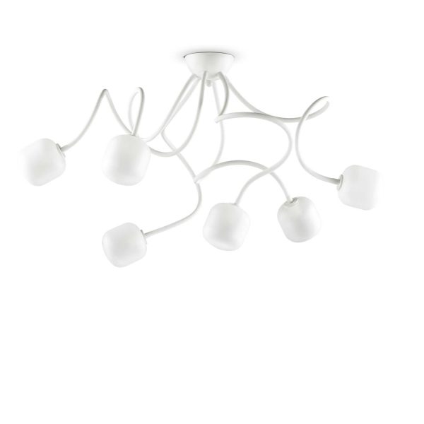 Plafón de techo OCTOPUS PL6 BIANCO de Ideal Lux