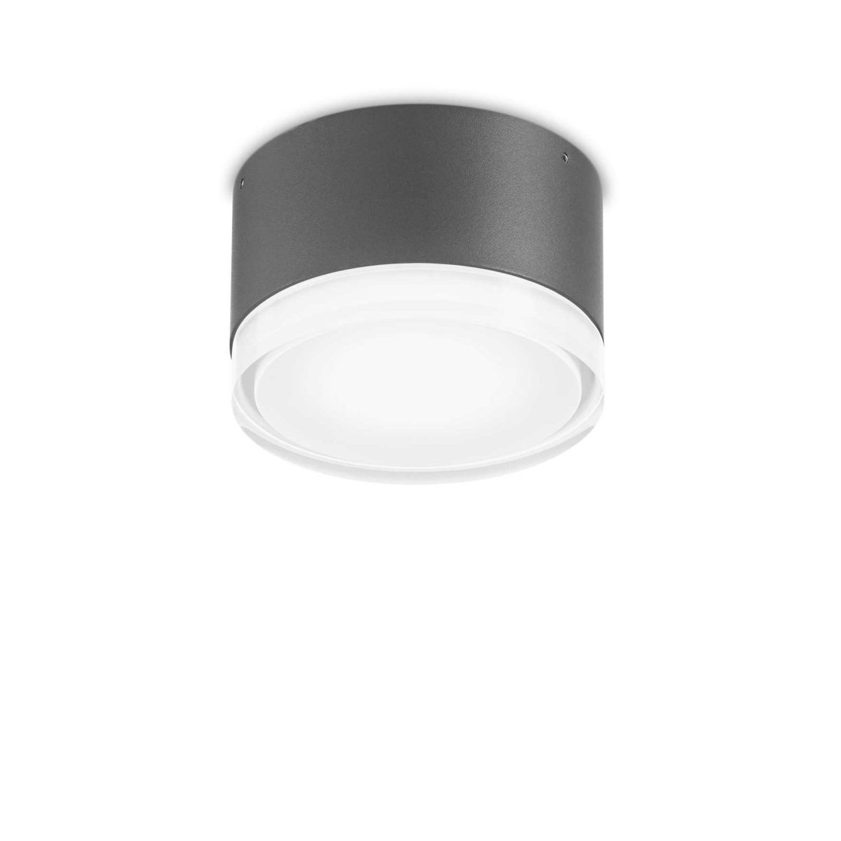 Plafón de techo URANO PL1 SMALL ANTRACITE de Ideal Lux