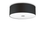 Plafón de techo WOODY PL4 NERO de Ideal Lux