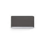 ADAY-2 Aplique de Faro. Medidas: L 175 x A 90 x F 22 mm. Color: Gris