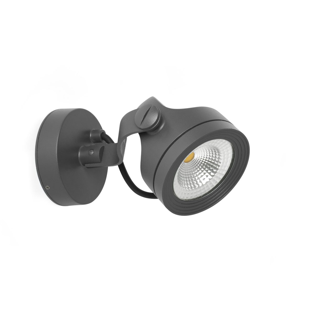 ALFA LED Aplique de Faro. Medidas: L 111 x A 105 x F 180 mm. Color: Gris