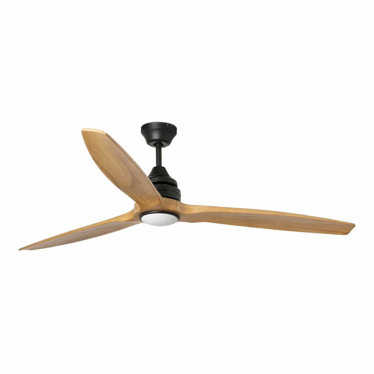 ALO LED Ventilador de techo con luz de Faro. Medidas: Ø 1520 x L 1520 x A 380 x F 1520 mm. Color: Negro
