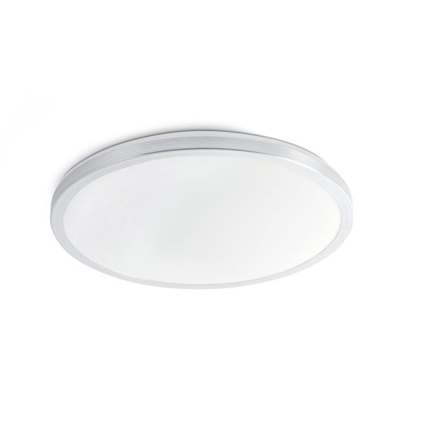 AMI LED Aplique de Faro. Medidas: Ø 285 x L 280 x A 60 x F 280 mm. Color: Niquel