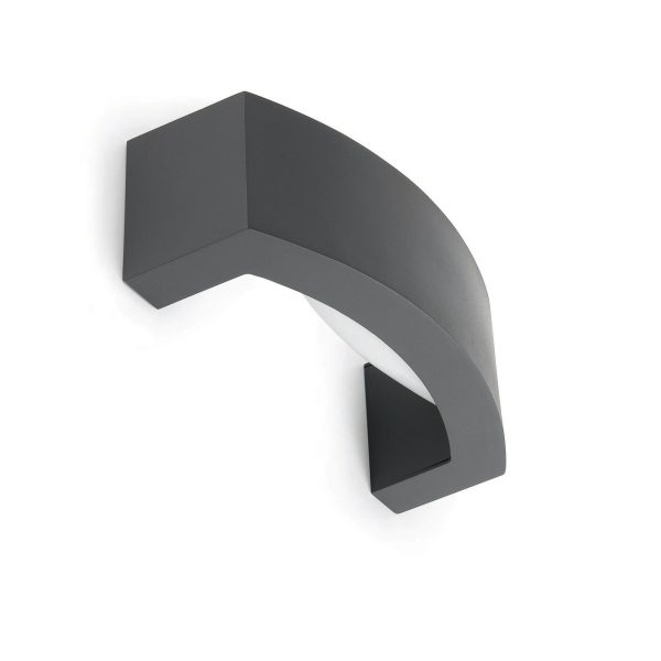 ANCORA Aplique de Faro. Medidas: L 264 x A 90 x F 110 mm. Color: Gris