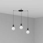 ART Colgante de Faro. Medidas: L 273 x A 1590 x F 273 mm. Color: Negro