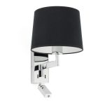 ARTIS Aplique de Faro. Medidas: L 215 x A 390 x F 221 mm. Color: Cromo
