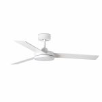BARTH Ventilador de techo con luz de Faro. Medidas: Ø 1320 x A 291 mm. Color: Blanco