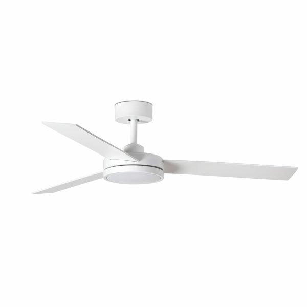 BARTH Ventilador de techo con luz de Faro. Medidas: Ø 1320 x A 291 mm. Color: Blanco