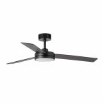 BARTH Ventilador de techo con luz de Faro. Medidas: Ø 1320 x A 291 mm. Color: Negro