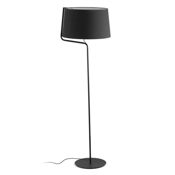 BERNI Pie de Faro. Medidas: Ø 480 x L 480 x A 1510 x F 480 mm. Color: Negro