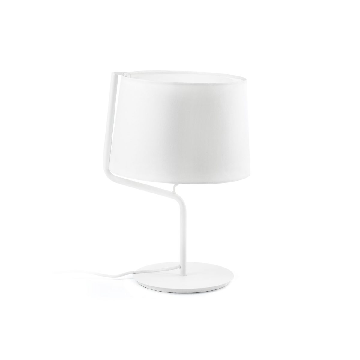 BERNI Sobremesa de Faro. Medidas: Ø 310 x L 310 x A 450 x F 310 mm. Color: Blanco