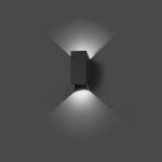 BLIND Aplique de Faro. Medidas: L 105 x A 165 x F 74 mm. Color: Gris